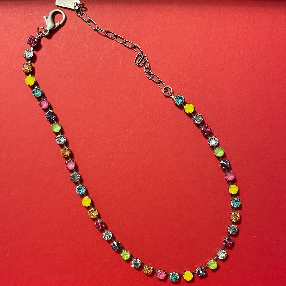 TOVA Swarovski Multicolor Crystal Necklace